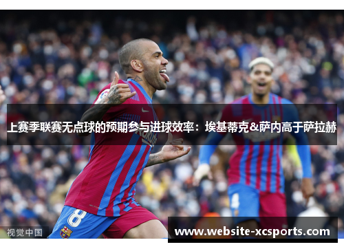 上赛季联赛无点球的预期参与进球效率：埃基蒂克&萨内高于萨拉赫